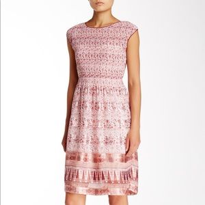 Cap Sleeve Smocked Floral Print Dress NWT!!